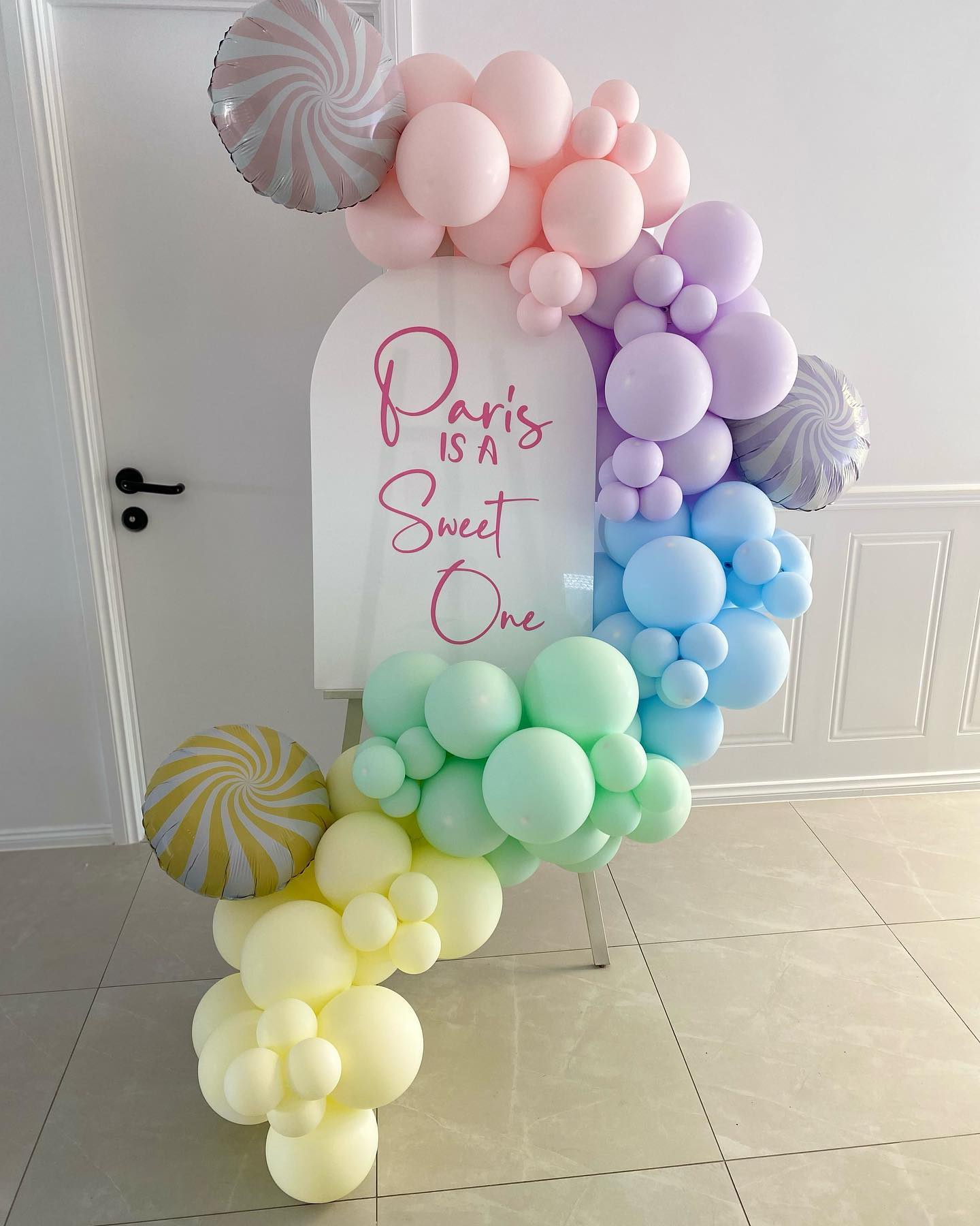 Personalised Acrylic Sign with Garland