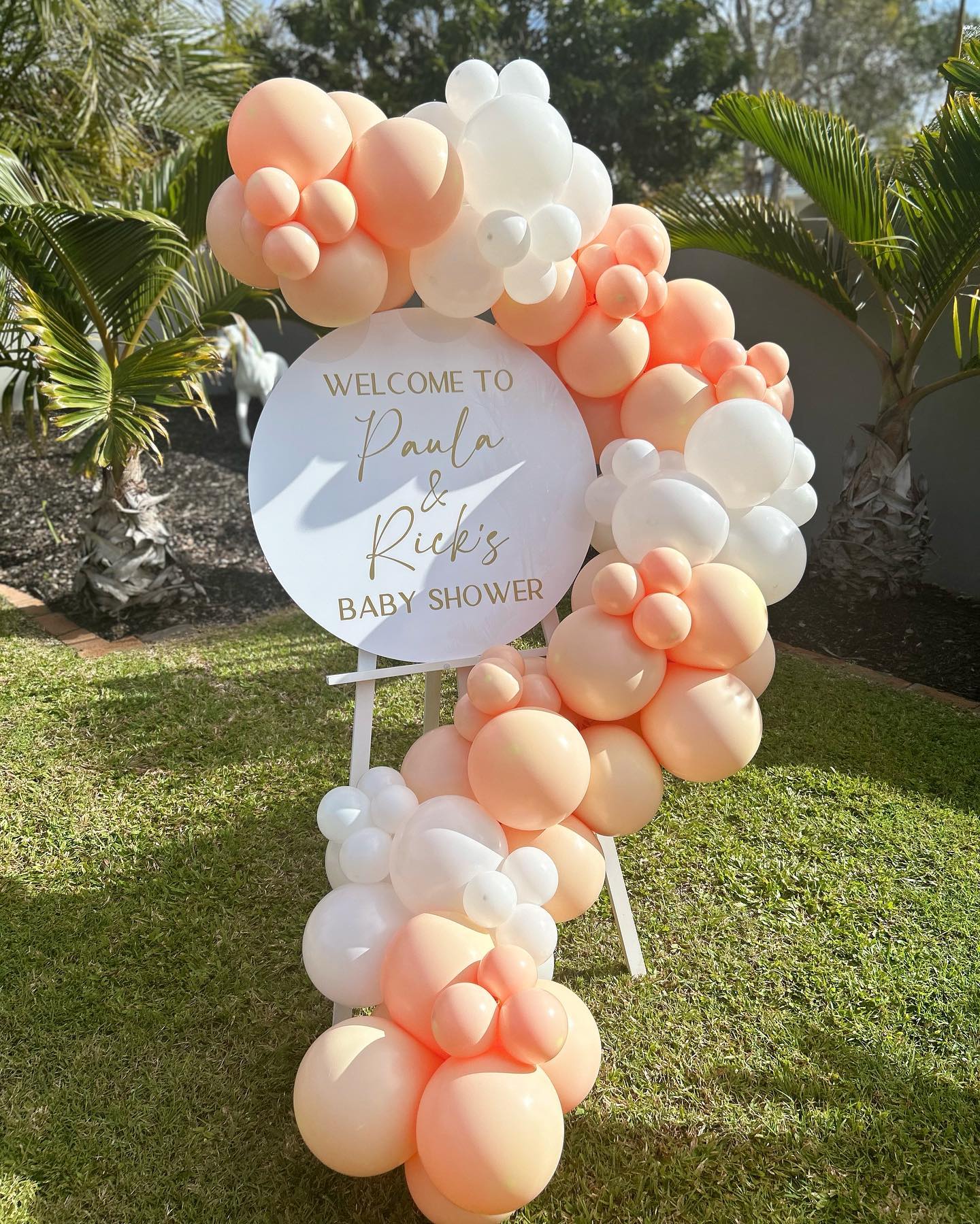 Personalised Acrylic Sign with Garland