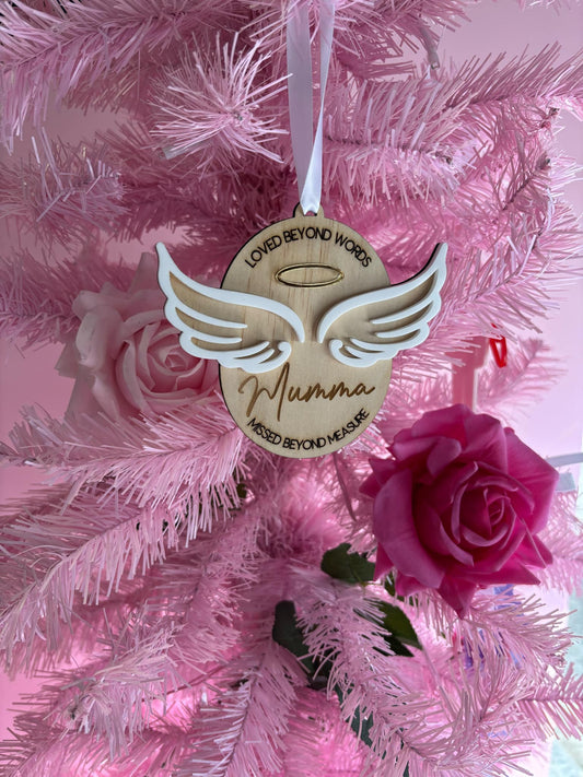 Angel Wing Christmas Ornament