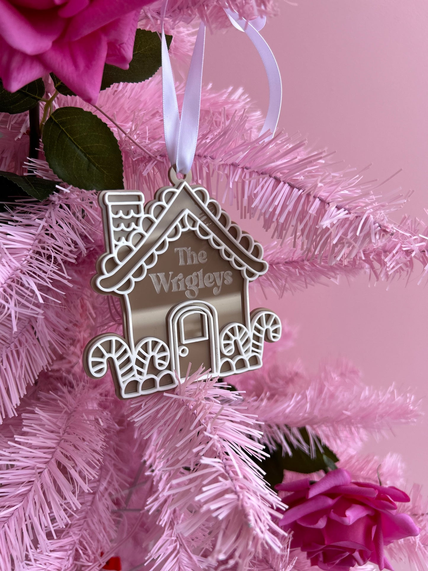 Personalised Gingerbread House Christmas Ornament