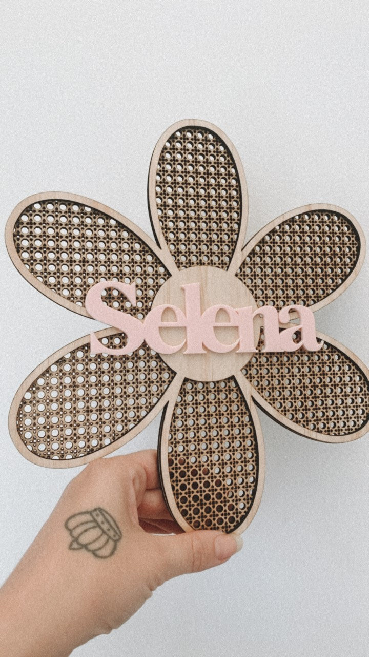 Rattan Daisy Flower Set