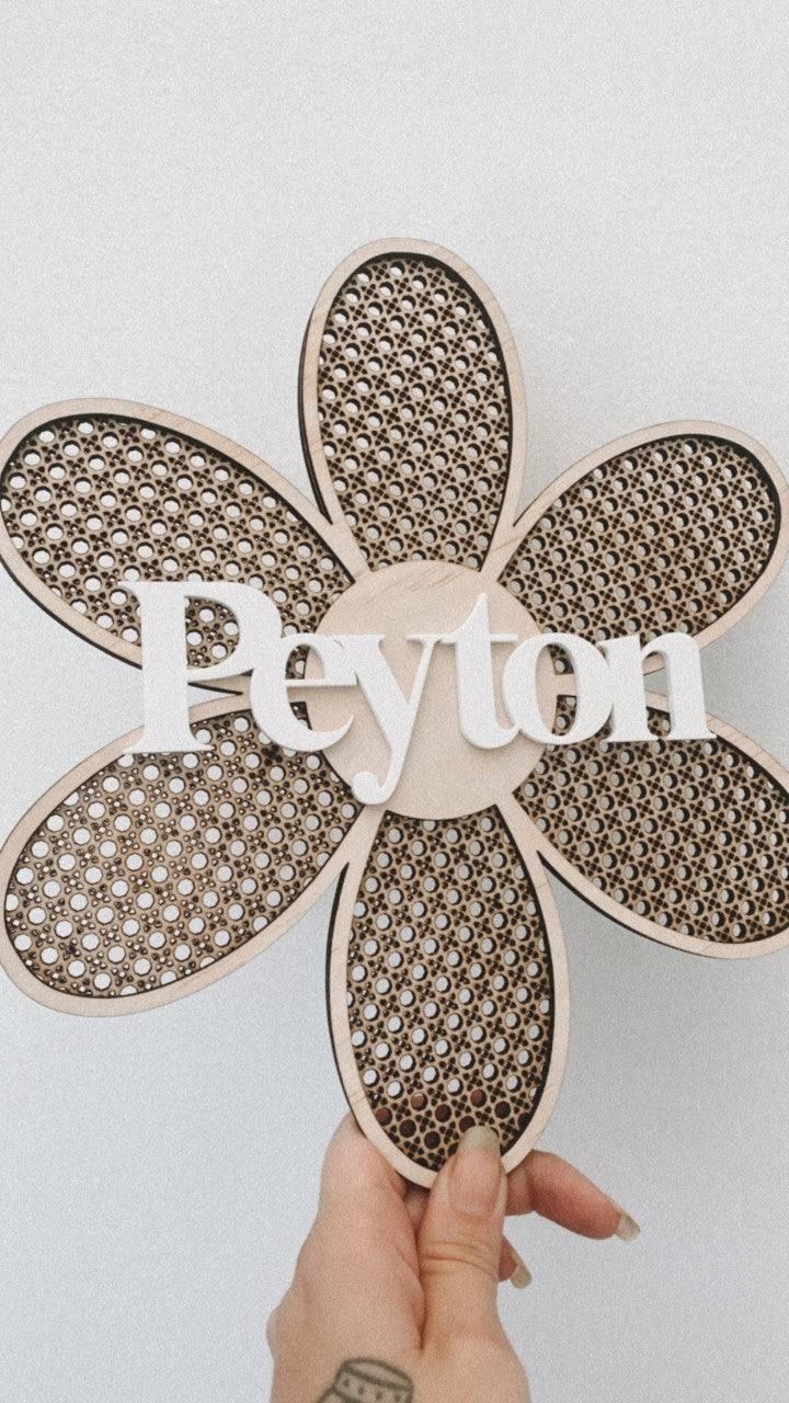 Rattan Daisy Flower Set