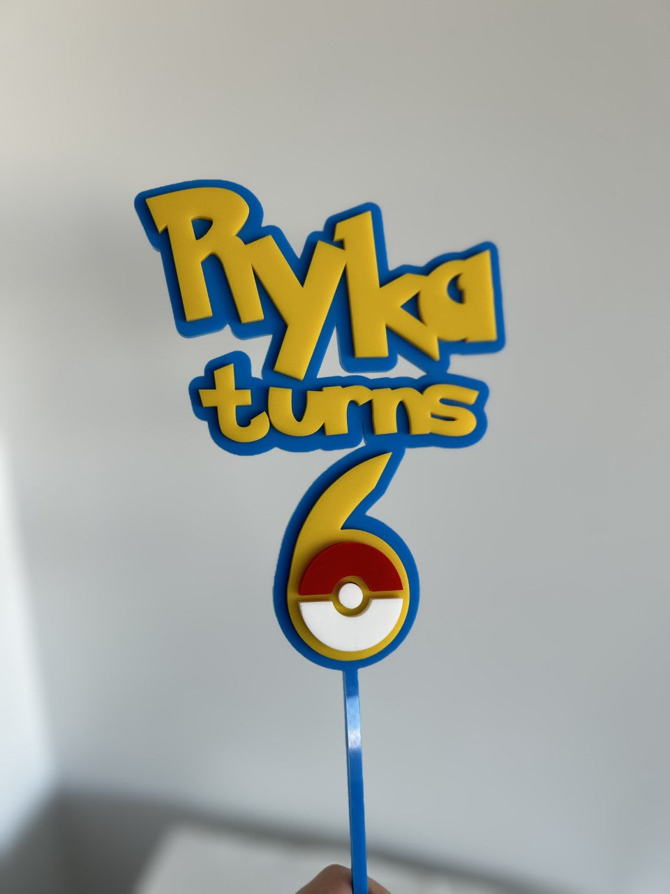 Pokemon Themed Cake Topper