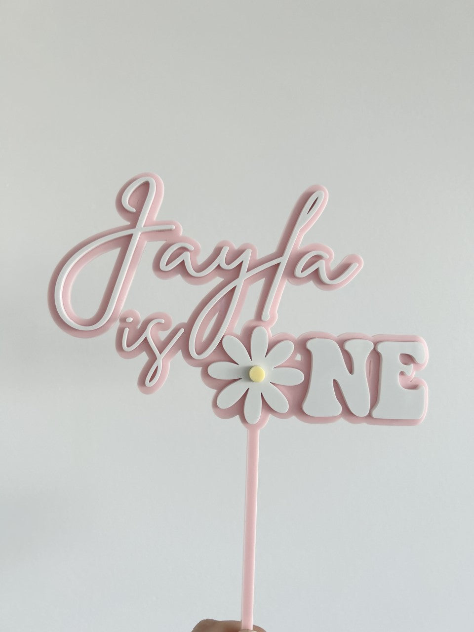 Daisy First Birthday Cake Topper