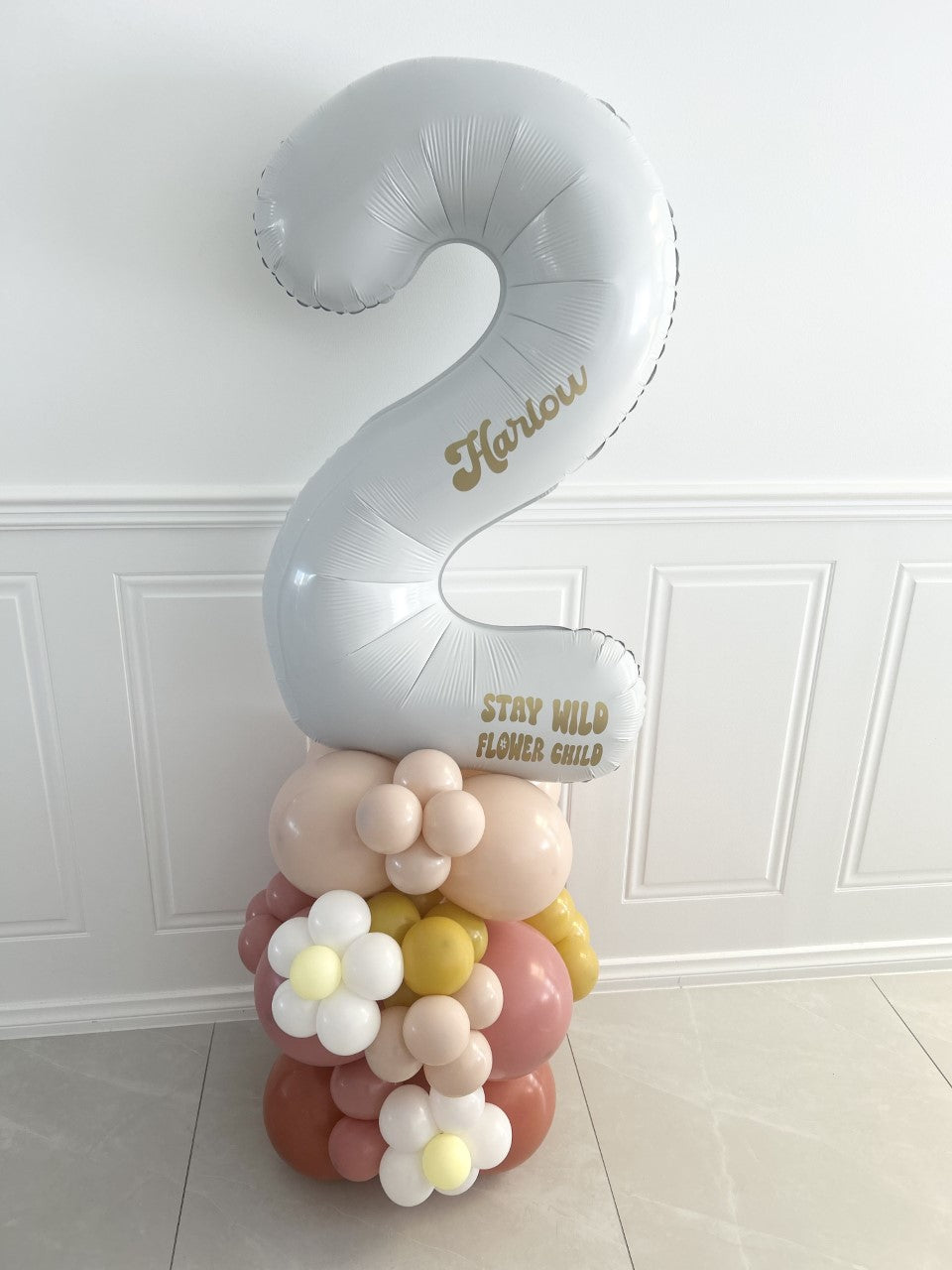 Stay Wild Flower Child Balloon Tower