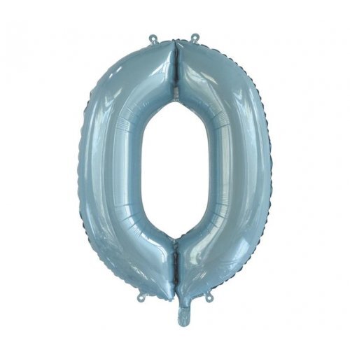 Light Blue Helium Number Balloon