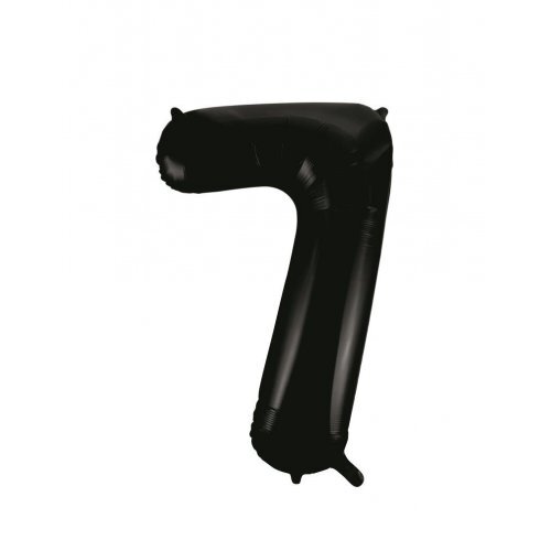 Black Helium Number Balloon