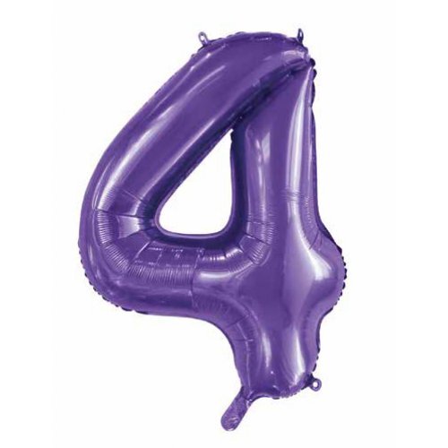 Purple Helium Number Balloon