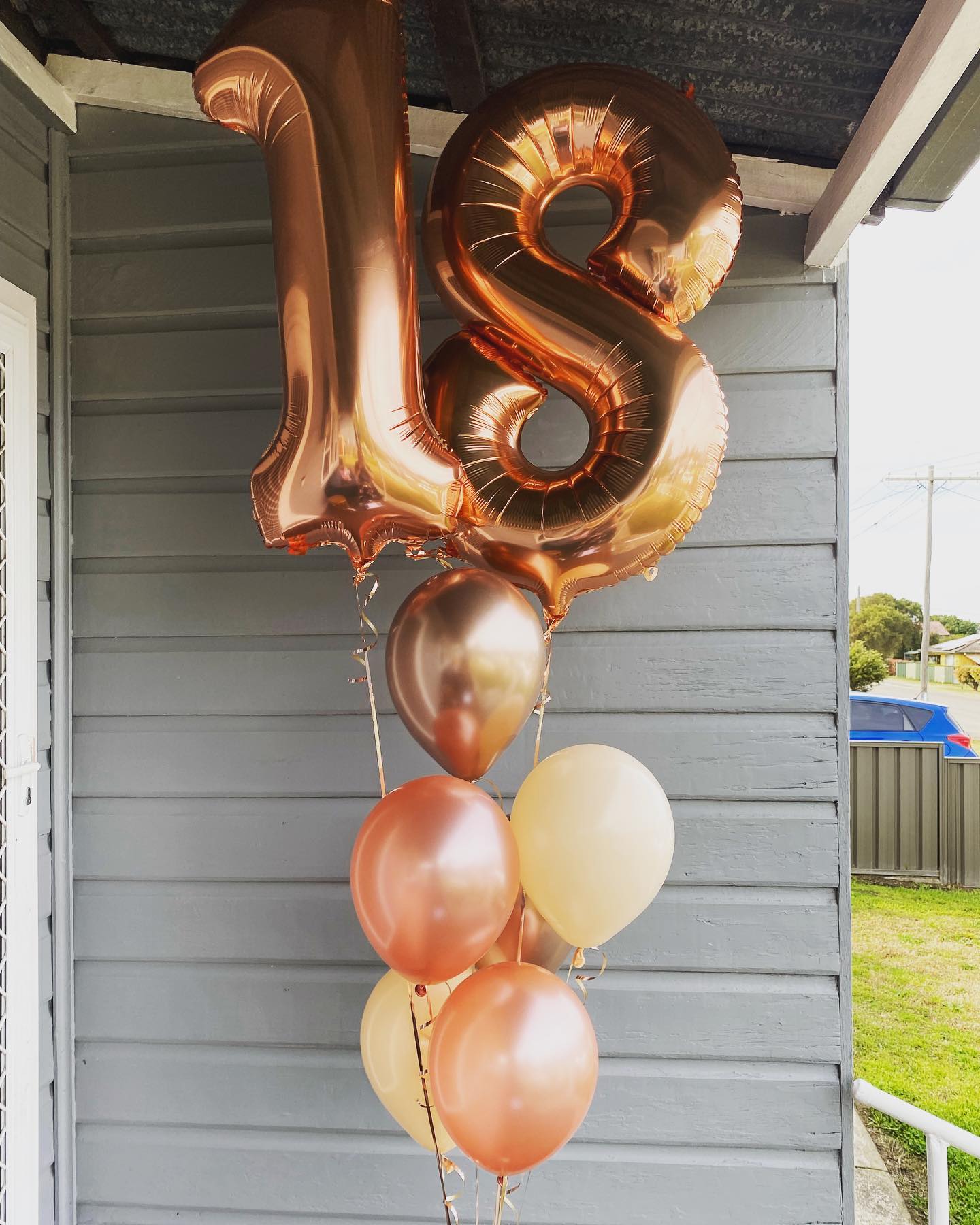 Two Rose Gold Number Bouquet