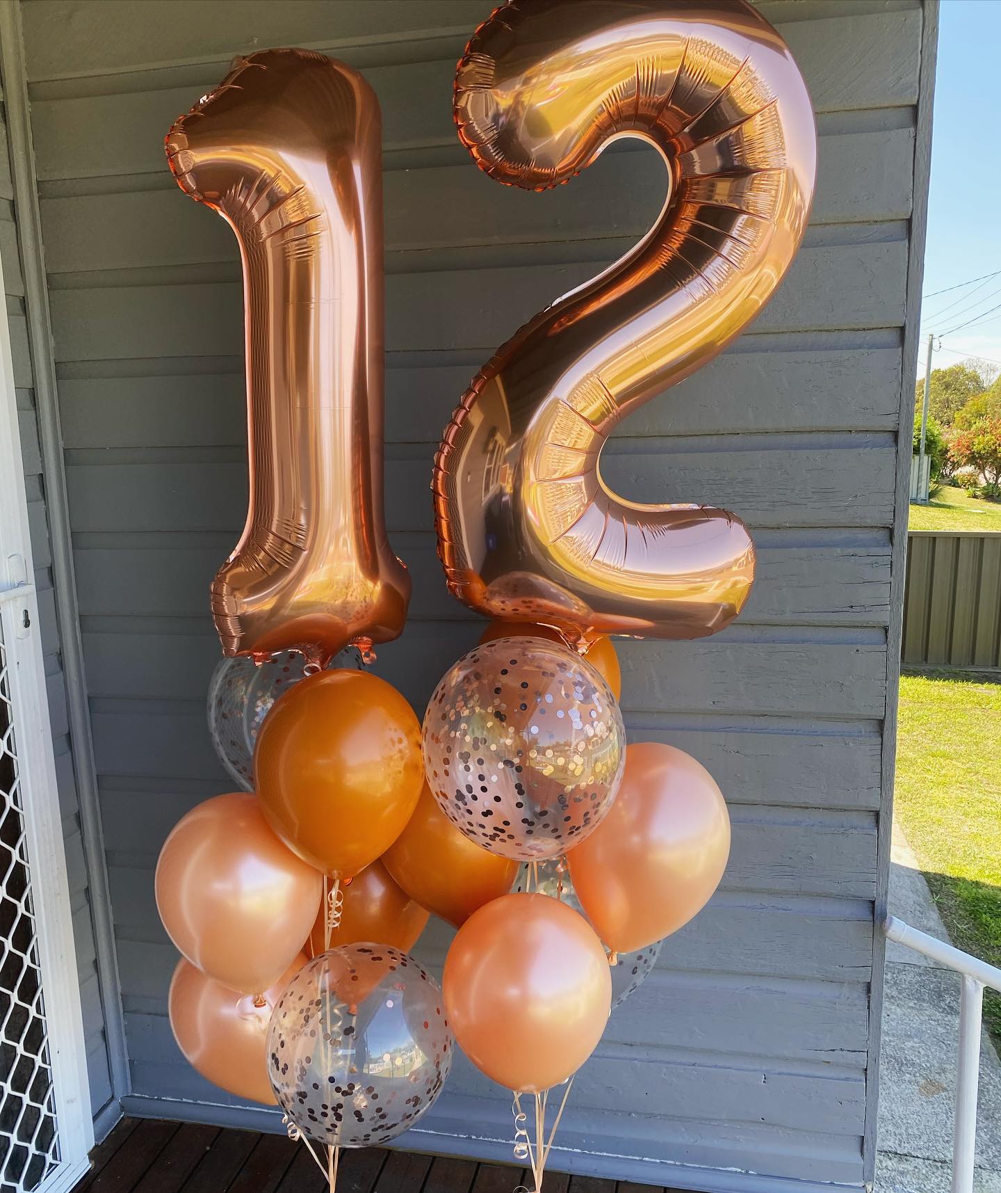 Two Rose Gold Number Bouquet