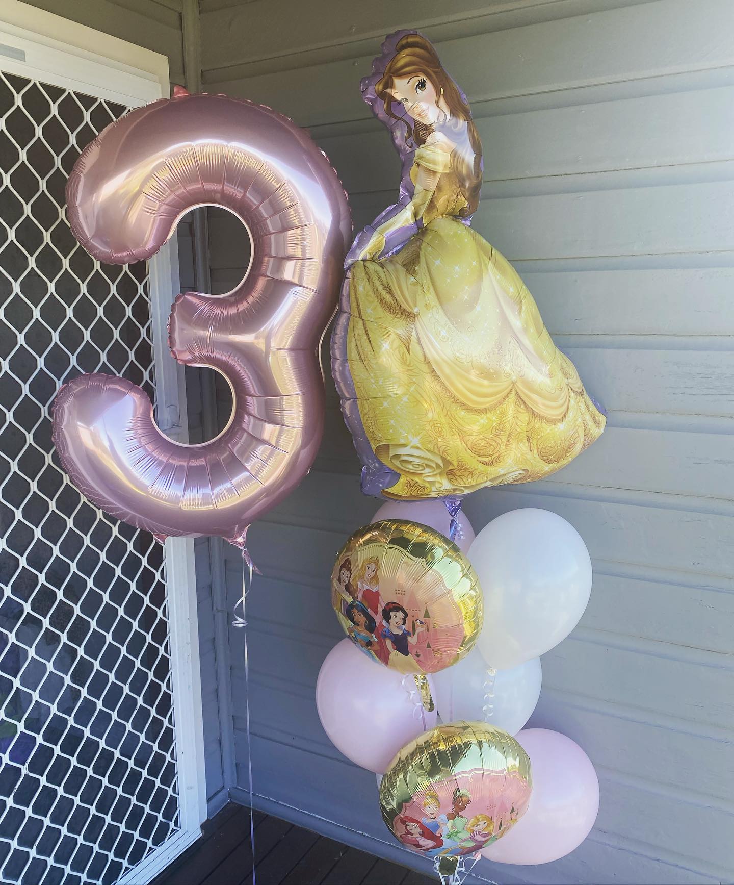 Light Pink Helium Number Balloon