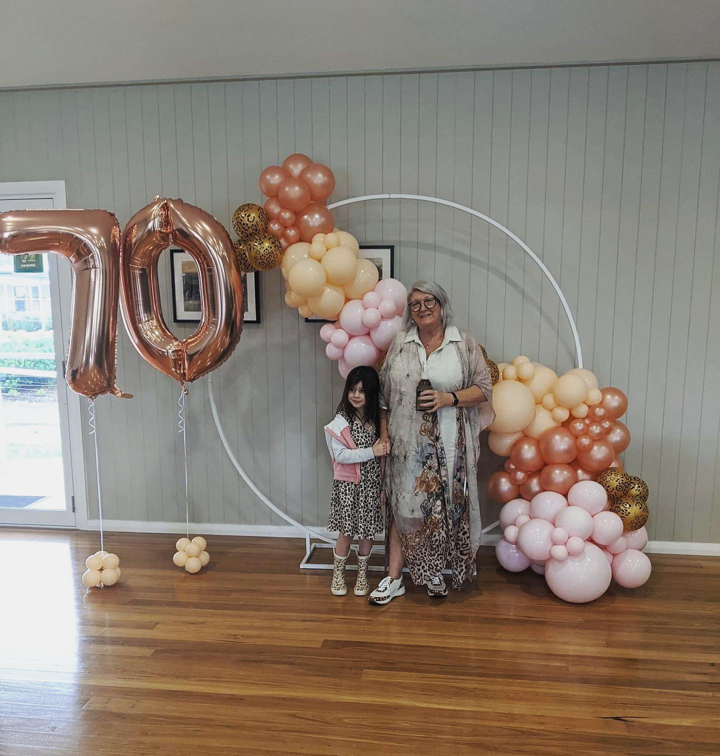 Two Rose Gold Number Bouquet