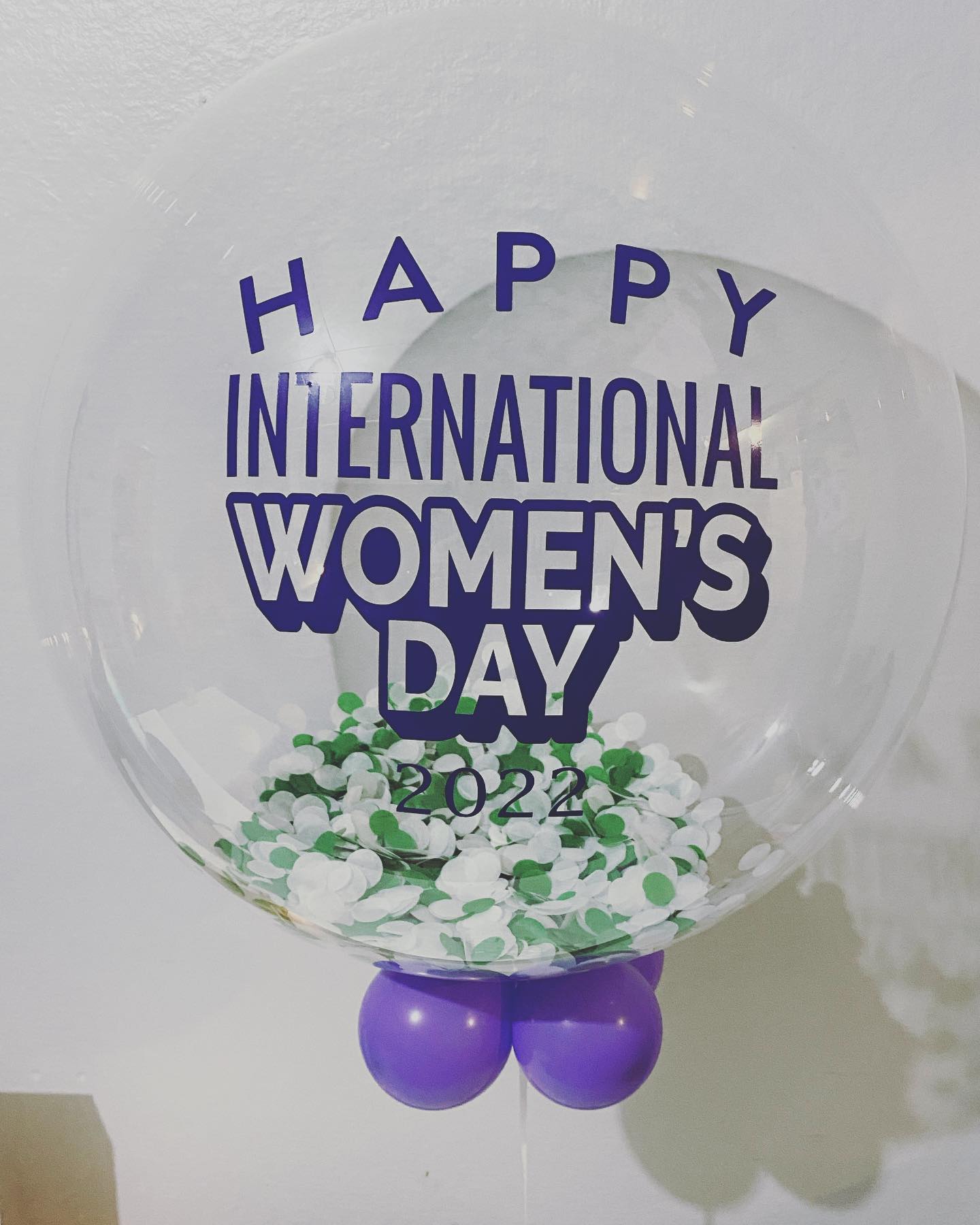 Personalised Bubble Table Centre Piece