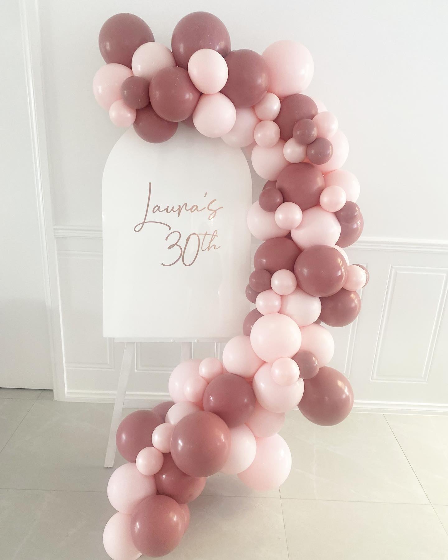 Personalised Acrylic Sign with Garland
