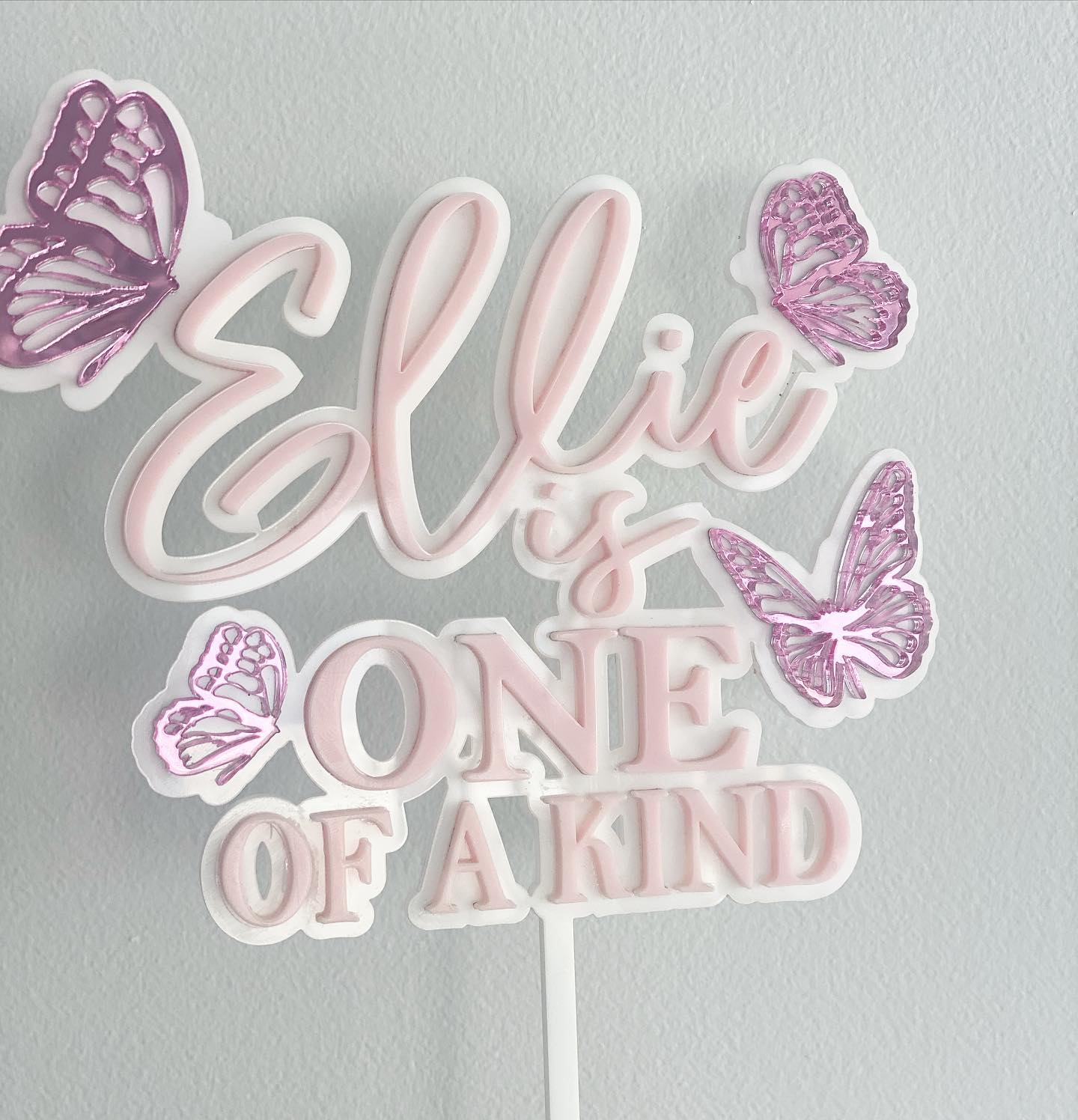 Personalised First Birthday One of a Kind Cake Topper