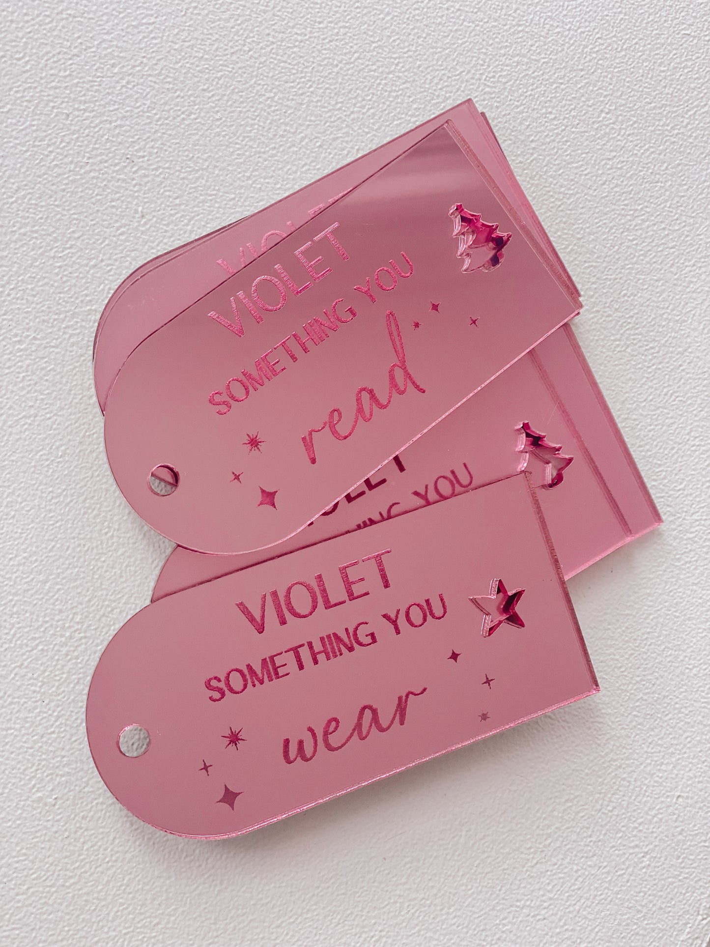 Personalised Wooden & Acrylic Engraved Gift Tags