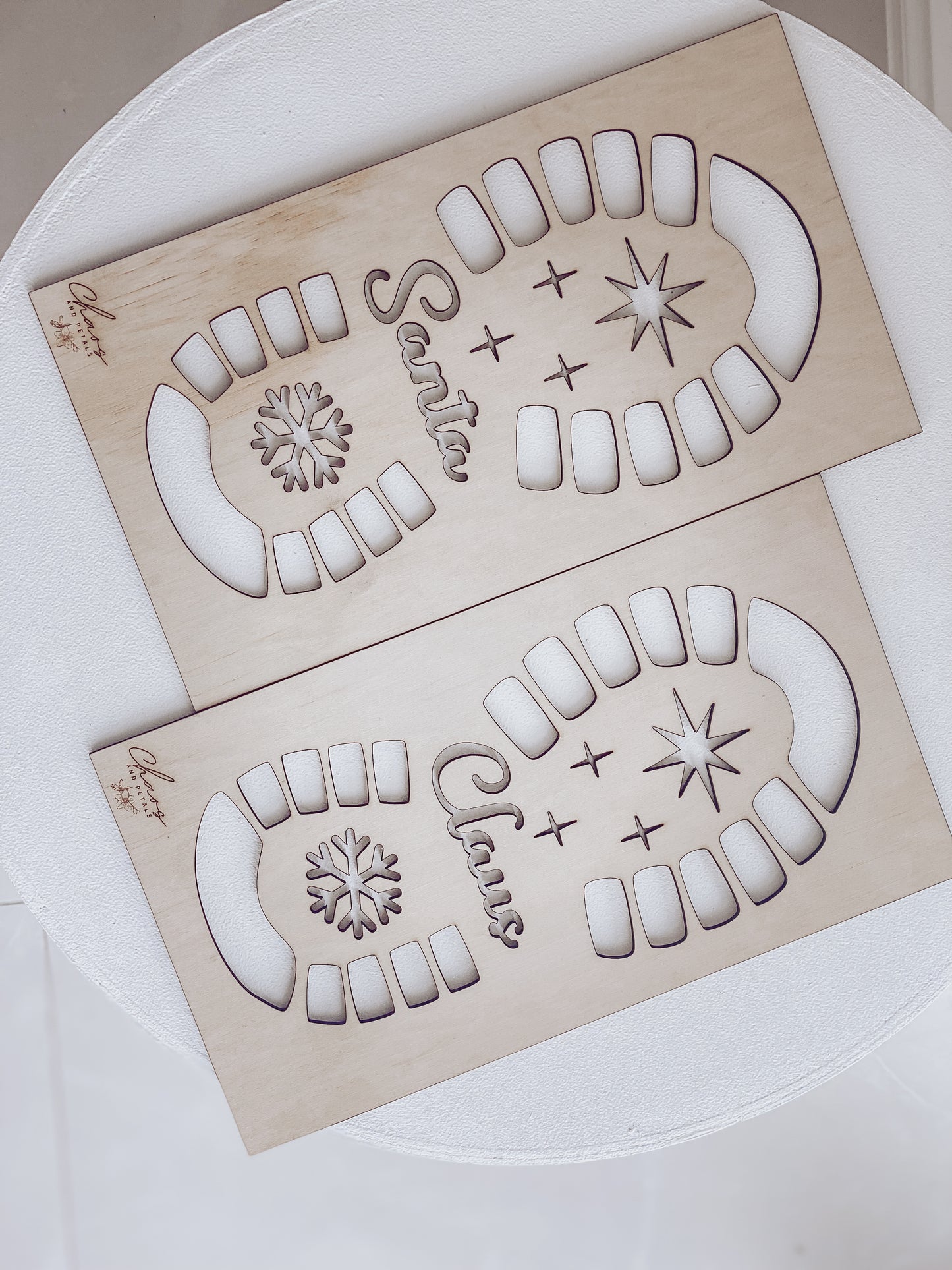 Santa Footprint Stencil