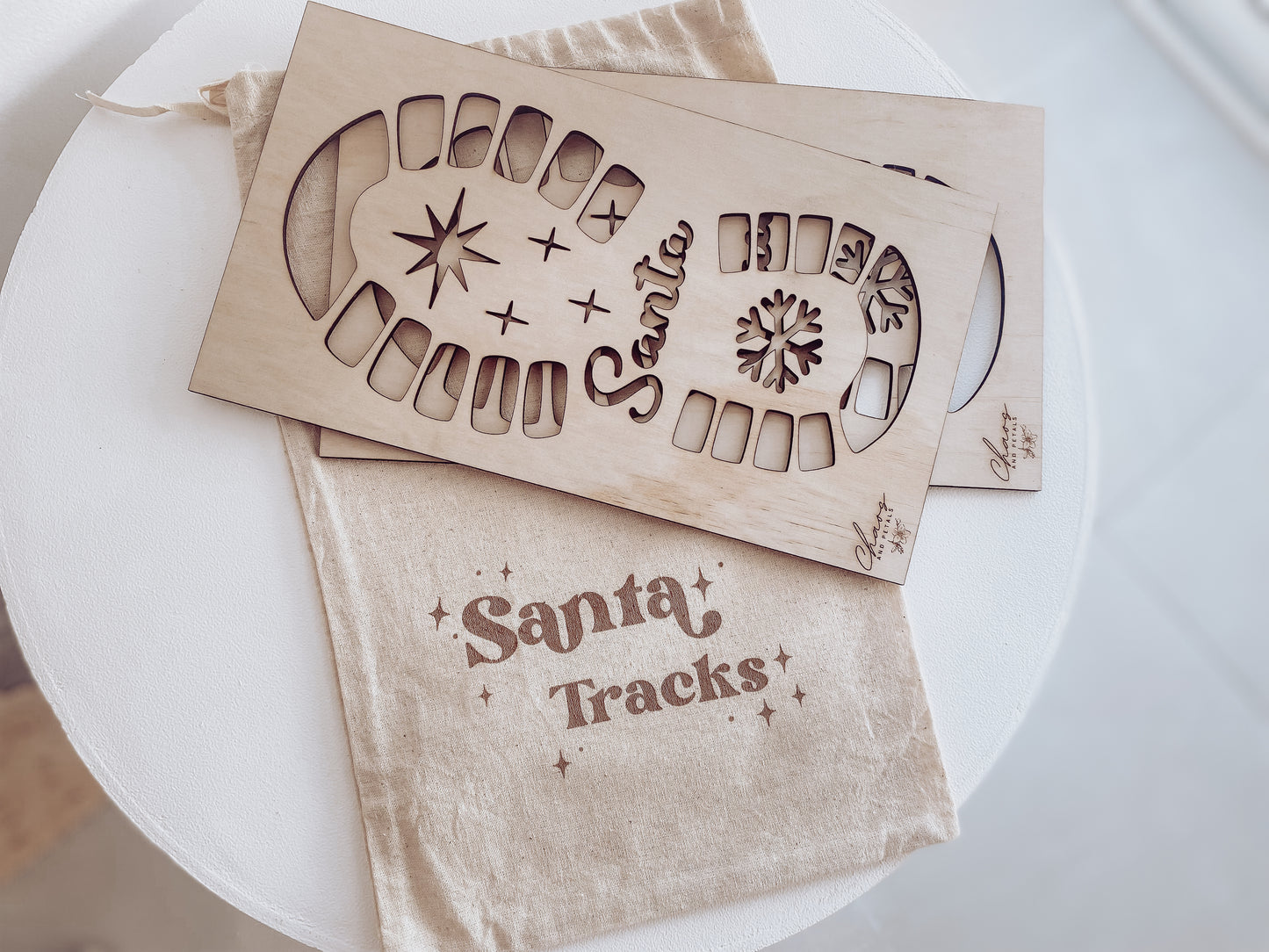 Santa Footprint Stencil