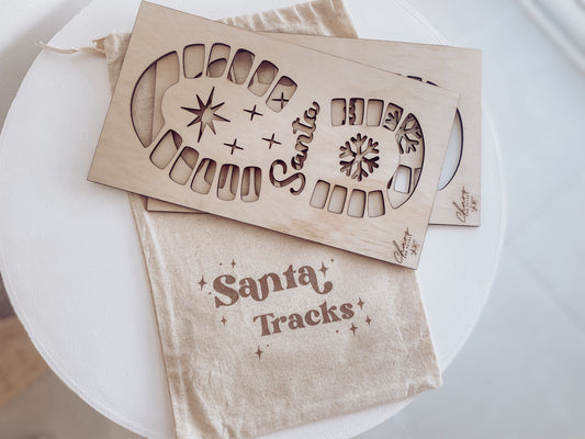 Santa Footprint Stencil