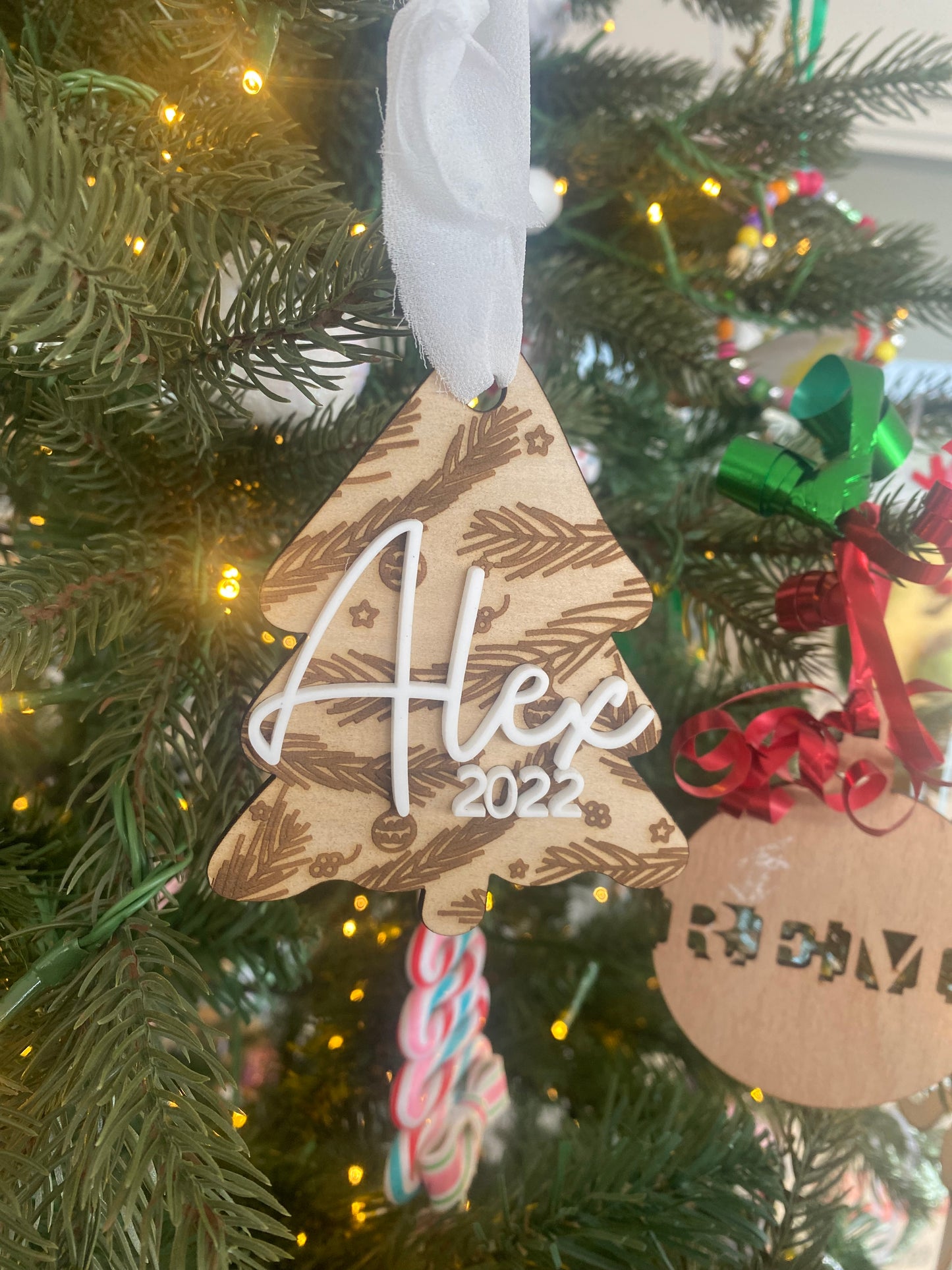 Personalised Wooden Christmas Ornament