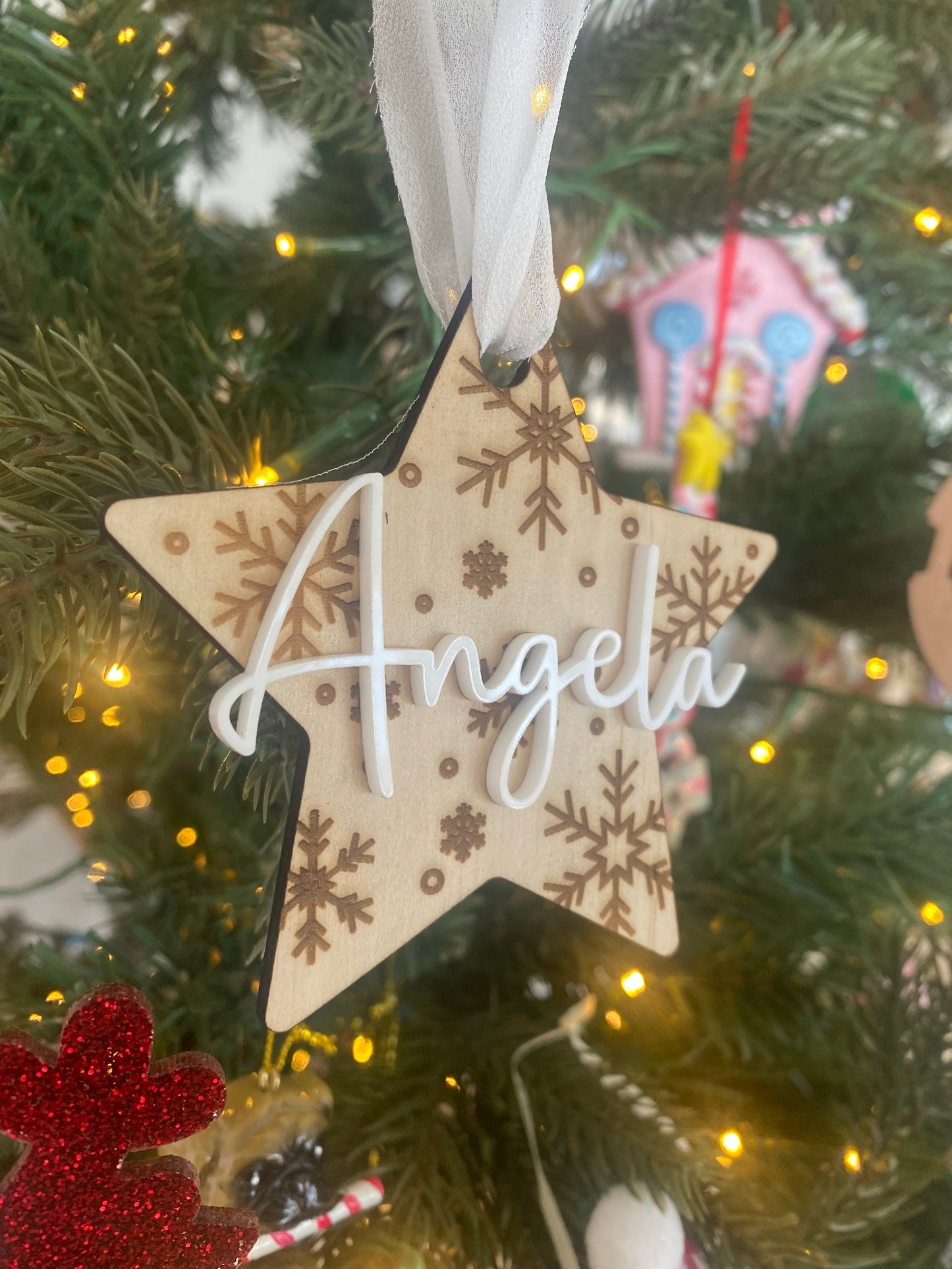 Personalised Wooden Christmas Ornament
