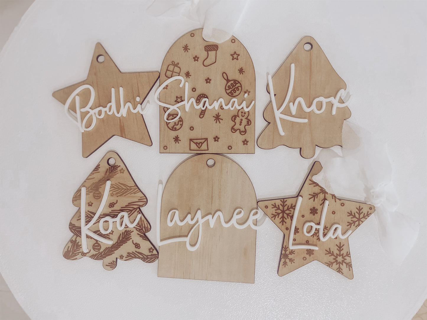 Personalised Wooden Christmas Ornament