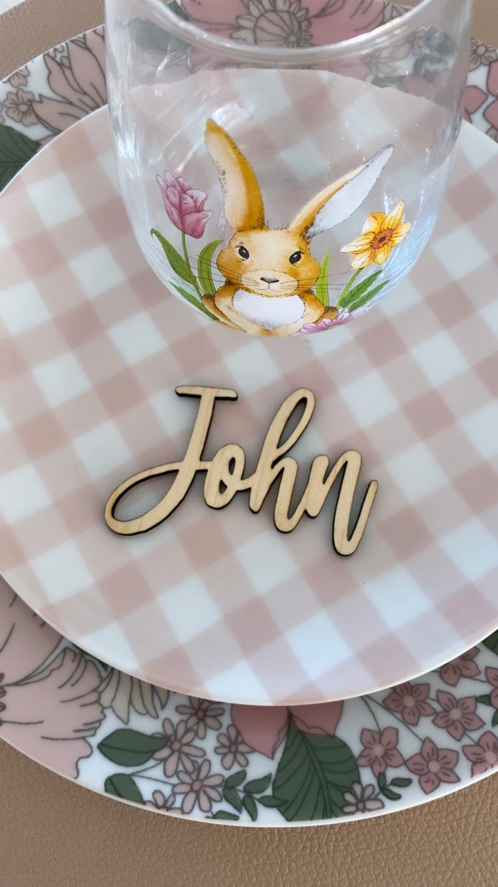 Wooden Name Place Tag