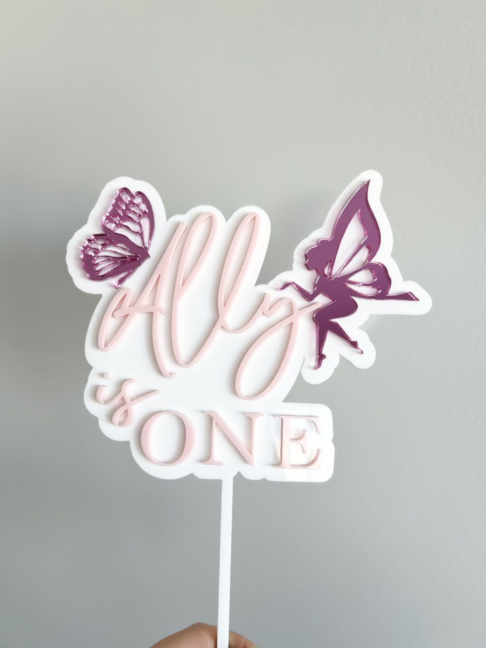 Fairy and Butterfly Cake Topper