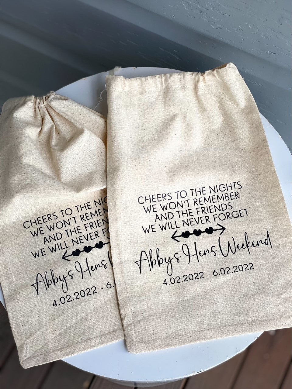 Personalised Hen's Weekend Calico Bag