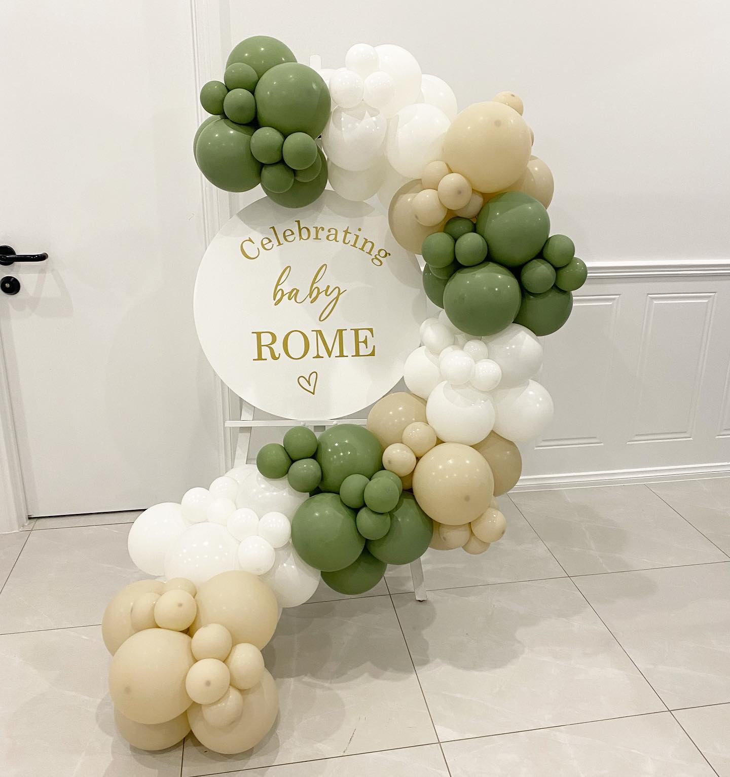 Personalised Acrylic Sign with Garland