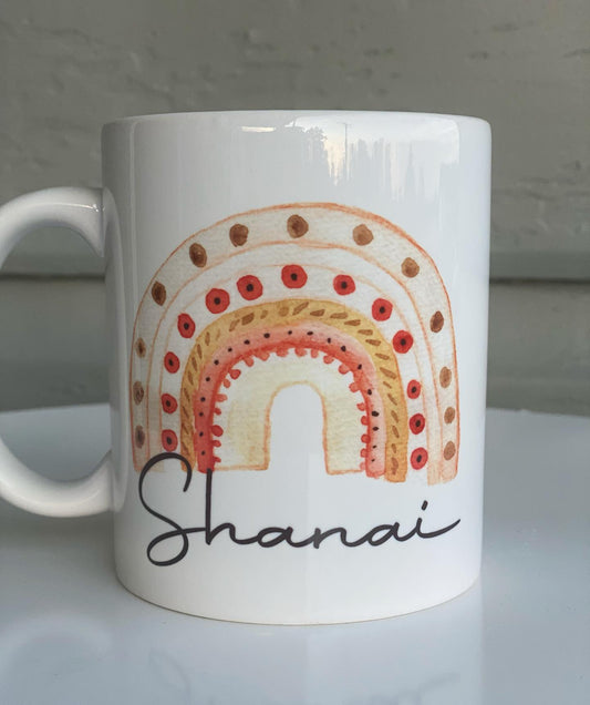 Personalised Rainbow Mug