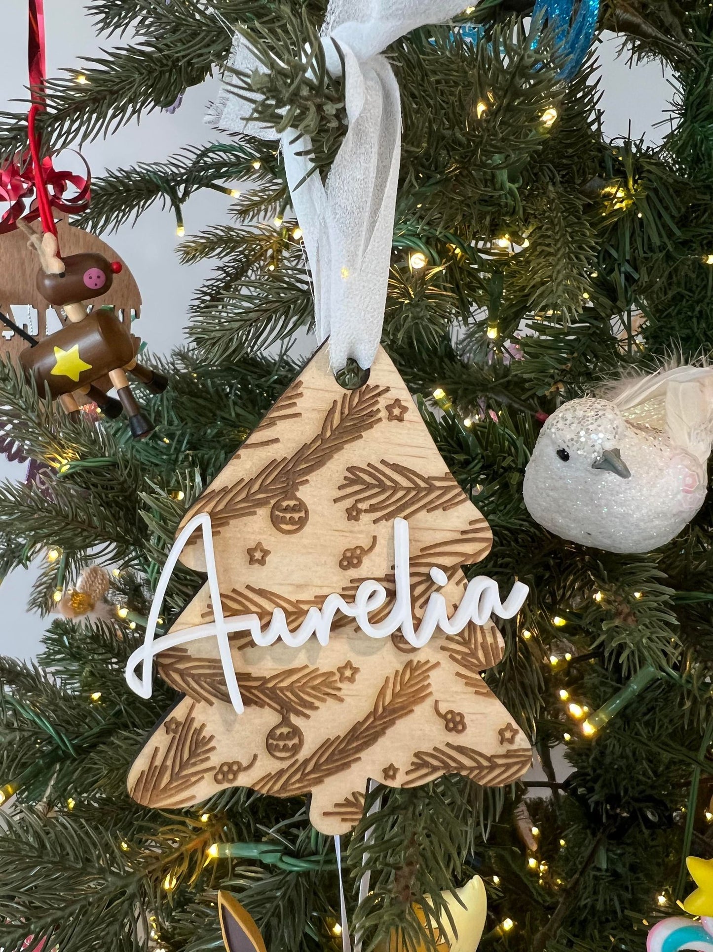 Personalised Wooden Christmas Ornament