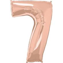 Rose Gold Helium Number Balloon