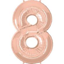 Rose Gold Helium Number Balloon