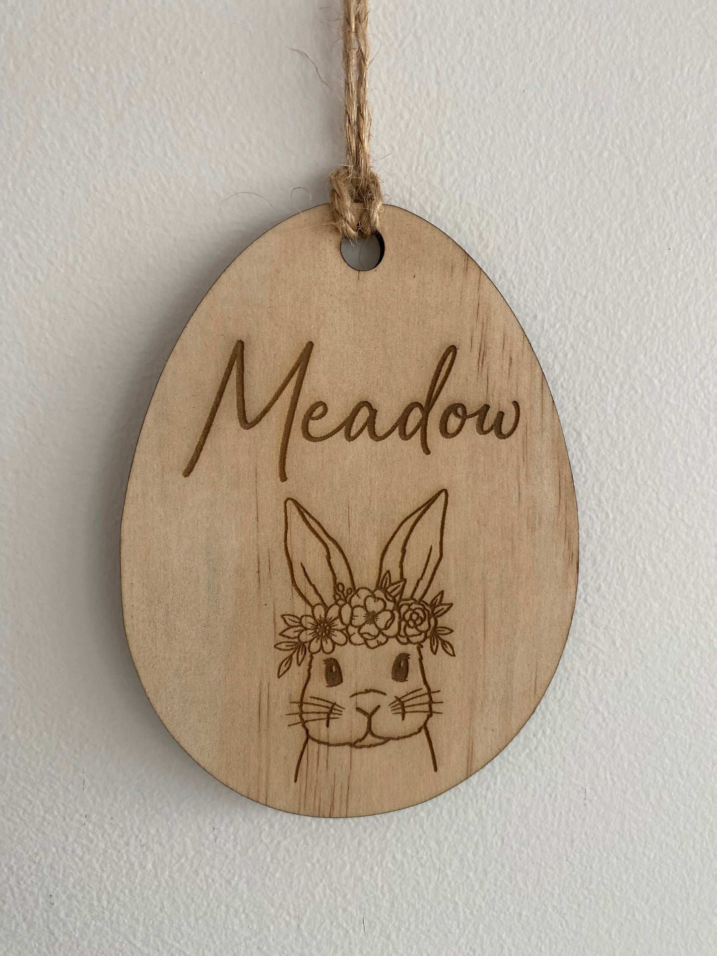 Personalised Wooden Easter Tags