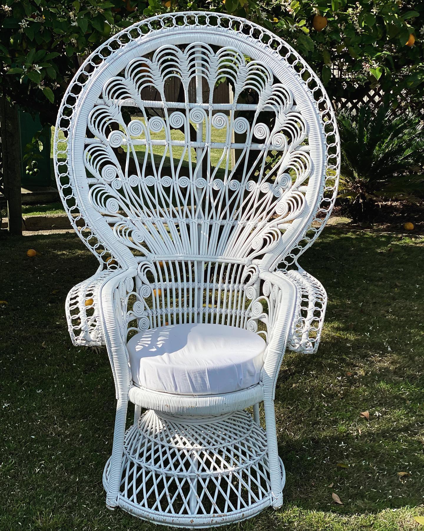 White Boho Chair