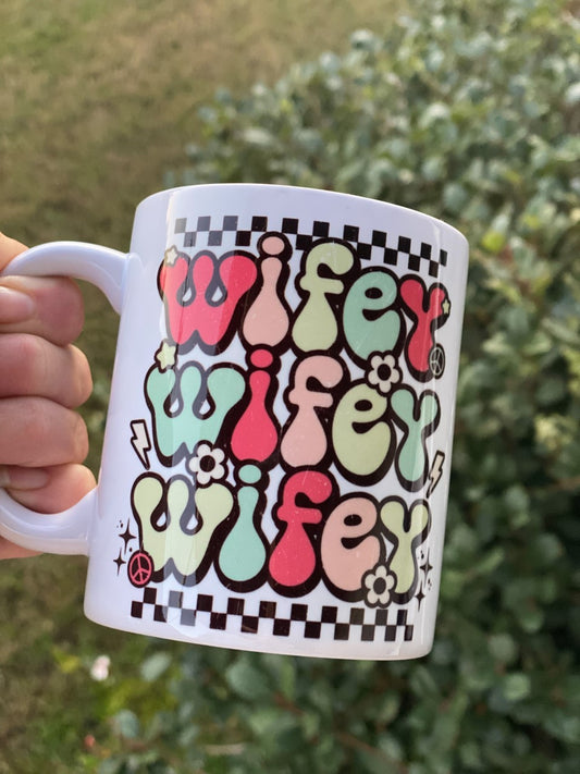 Retro Wifey Mug